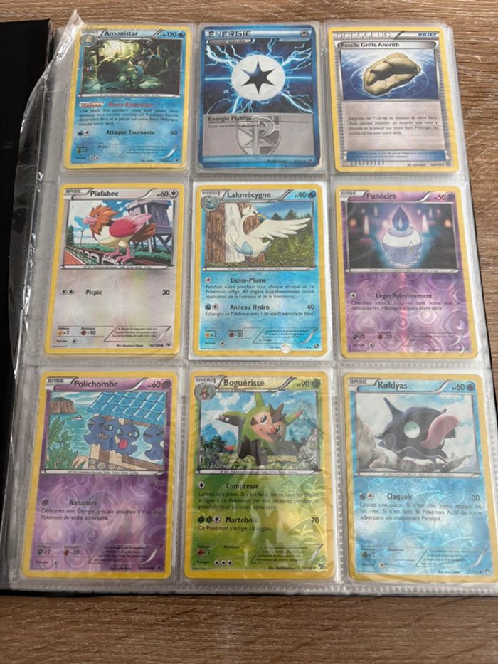 Cartes pokemon reverse ancienne noir blanc xy