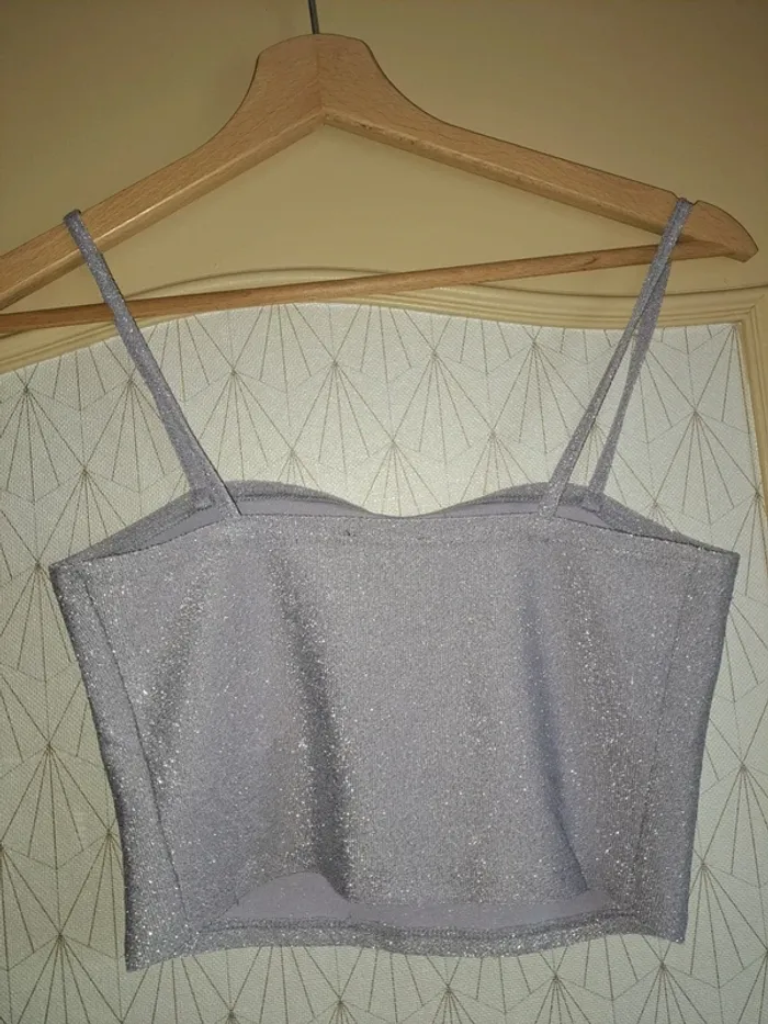 Débardeur femme violet pailleté Jennyfer S ttbe - photo numéro 2