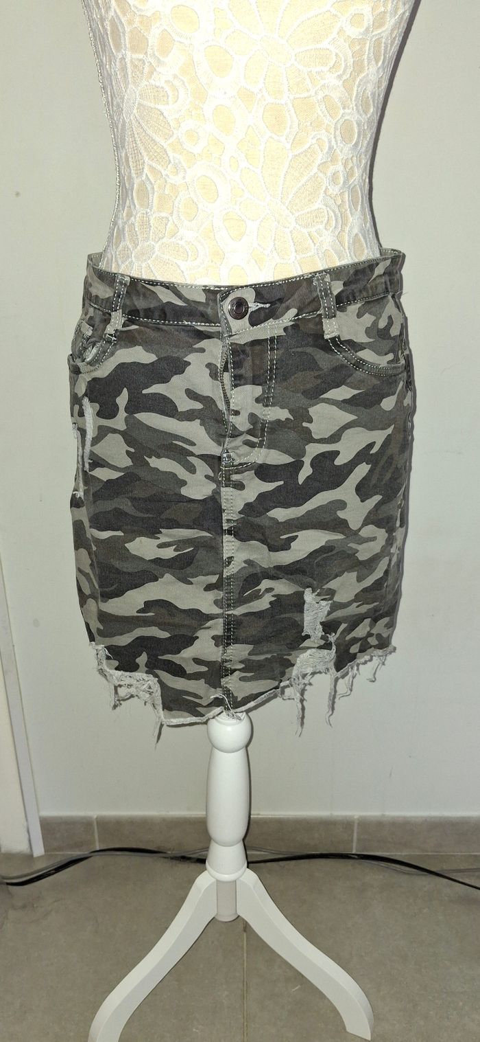 Jupe militaire grise