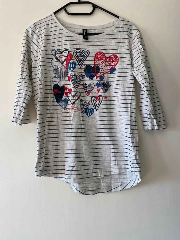 T-shirt manches 3/4 Jean Pascale Taille XS