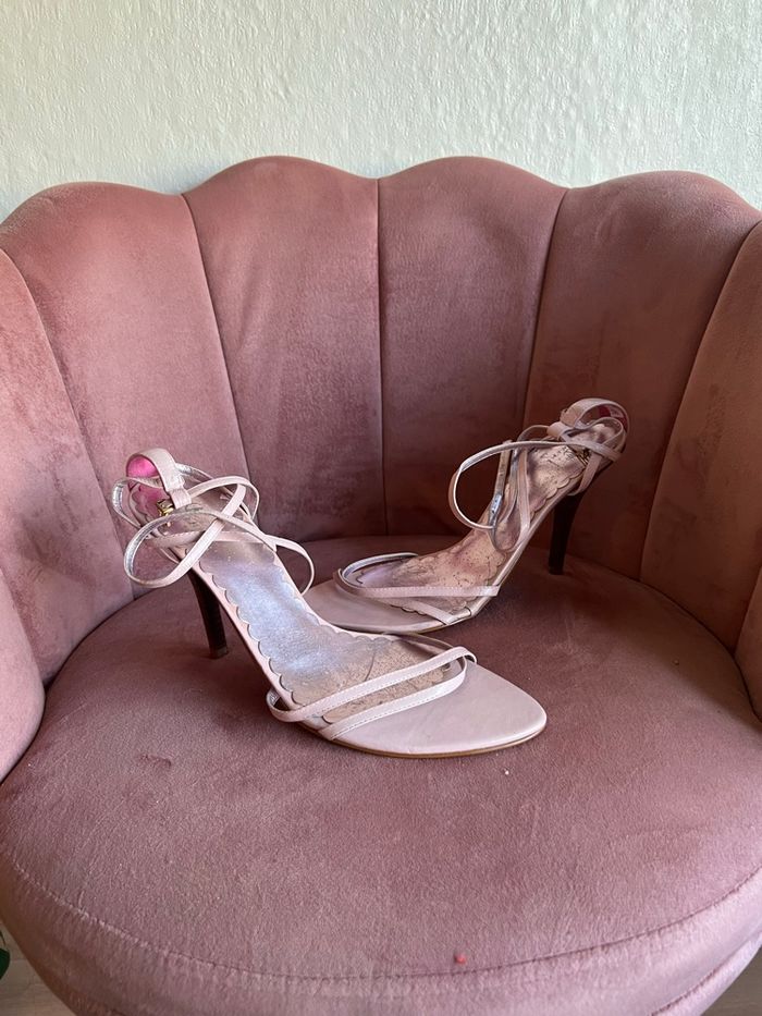 Sandales à talons fines lanières rose pâle – pointure 40 (EU) 💗 - photo numéro 9