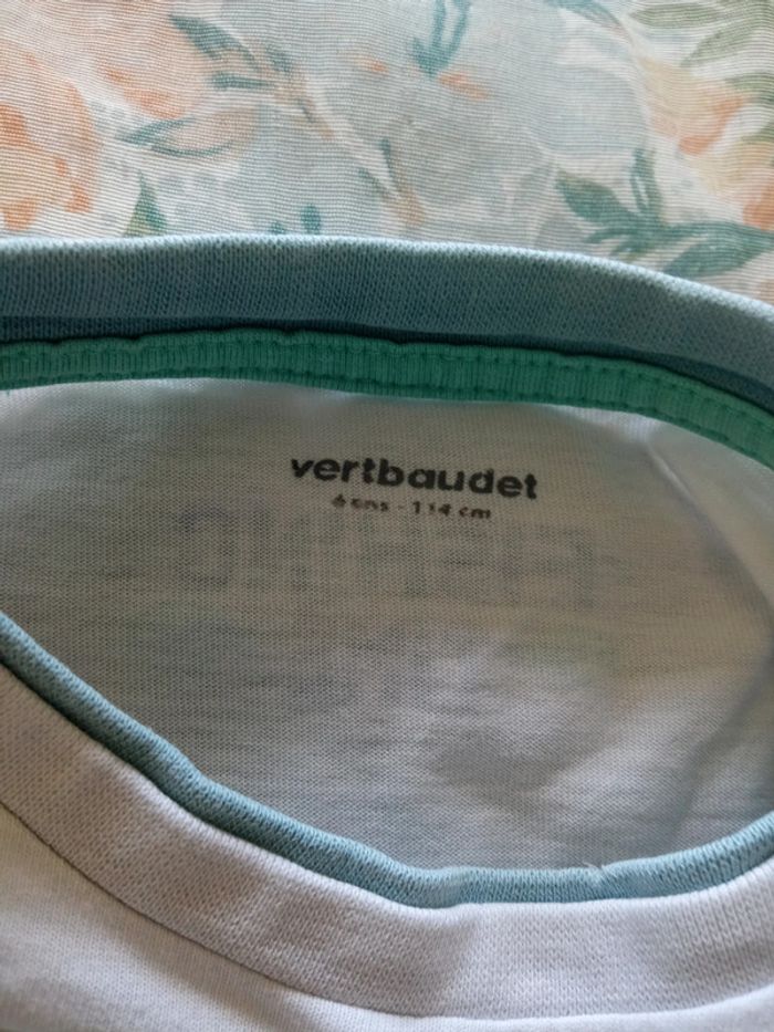 Tee-shirt blanc Verbaudet 6 ans. - photo numéro 4