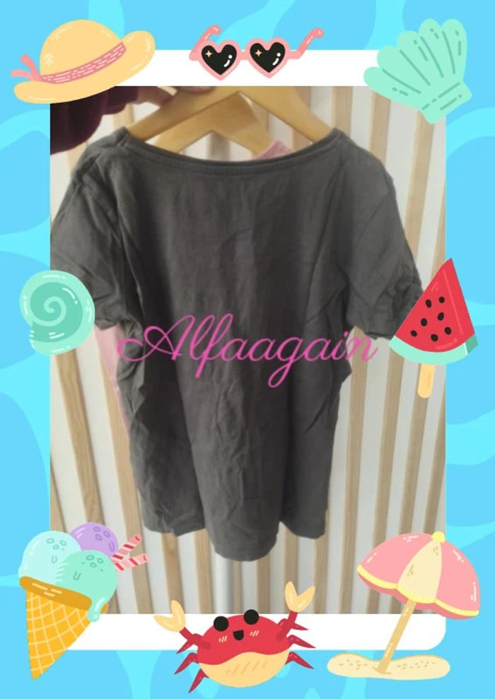 Lot t-shirts licornes Primark extenso rose gris 10ans - photo numéro 9