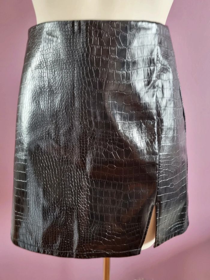 Jupe en Skaï croco shein - photo numéro 5