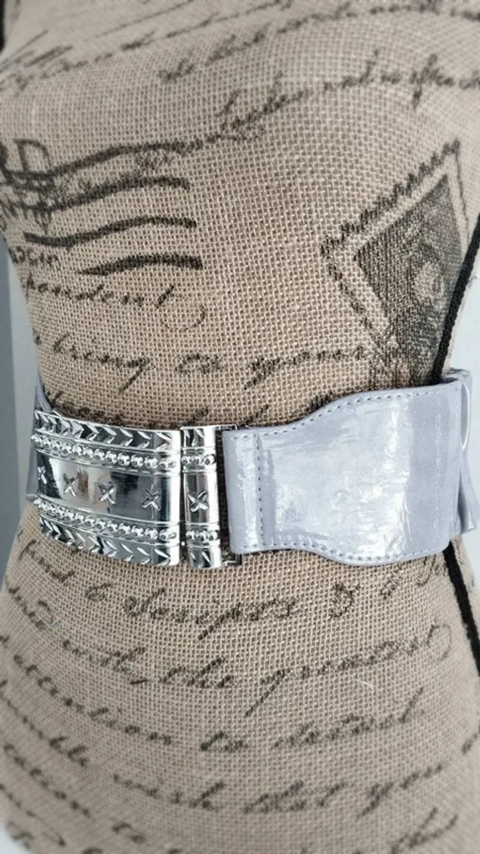 Ceintures 70 cm élastique lilas argenté femme - photo numéro 4