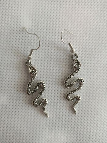 Boucles d'oreilles serpent
