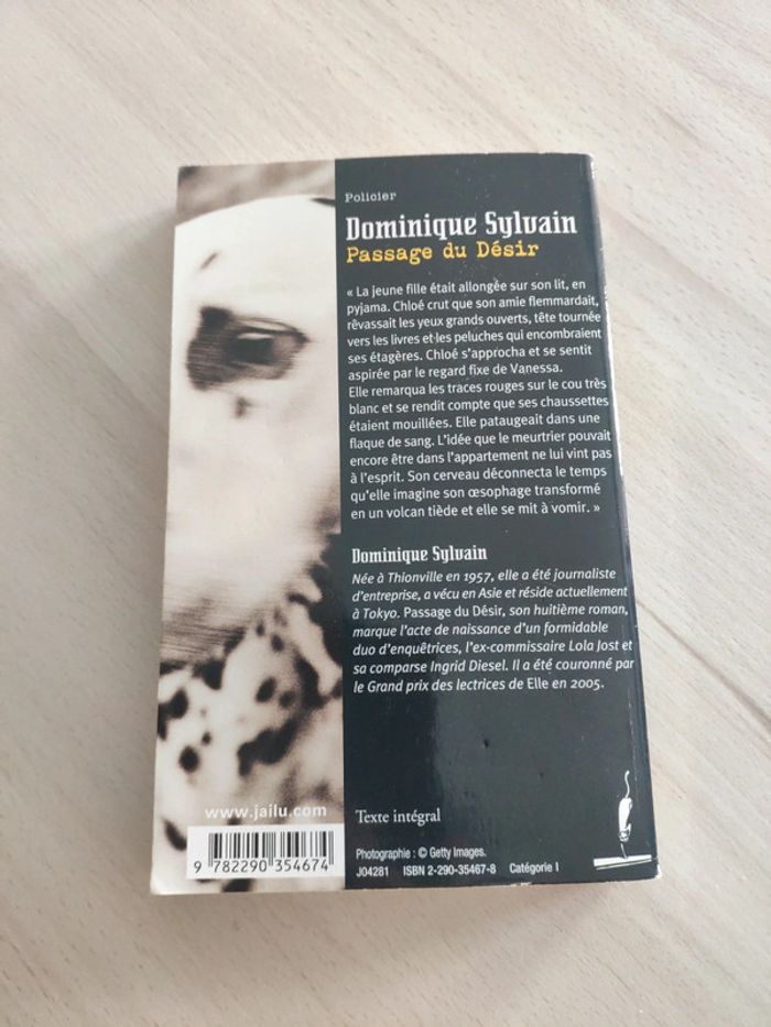 Livre poche Passage du désir Dominique Sylvain policier - photo numéro 6