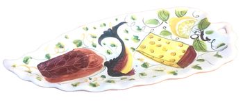 Plat de service (grand modèle)  Céramique polychrome