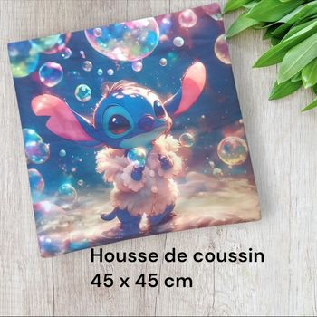 Housse de coussin stitch disney