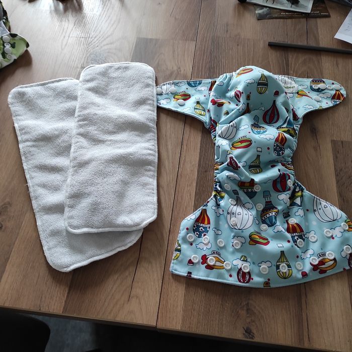 Vends Lot 3 couches lavable avec leur insert - photo numéro 3