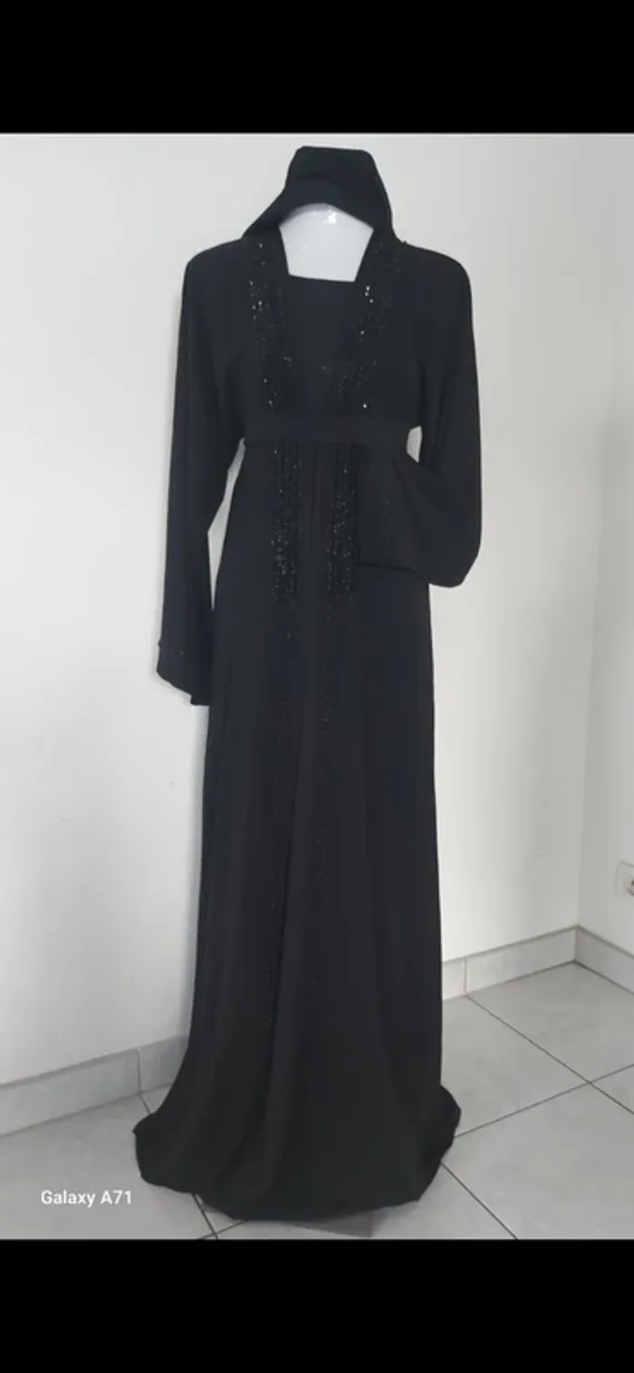 Sublime set kimono perlé qualité neuf - photo numéro 2