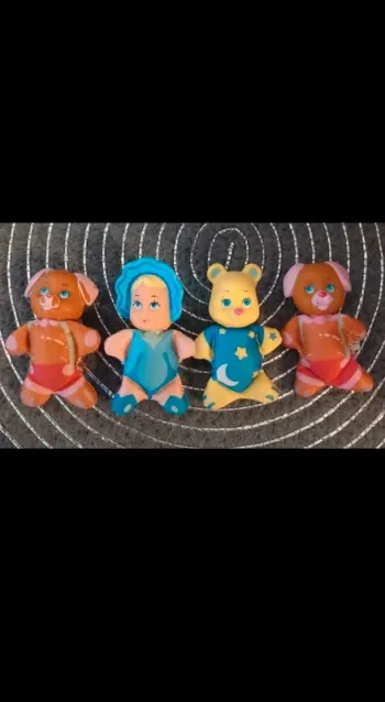 4 figurines vintage so small babies gallop lewis très rare