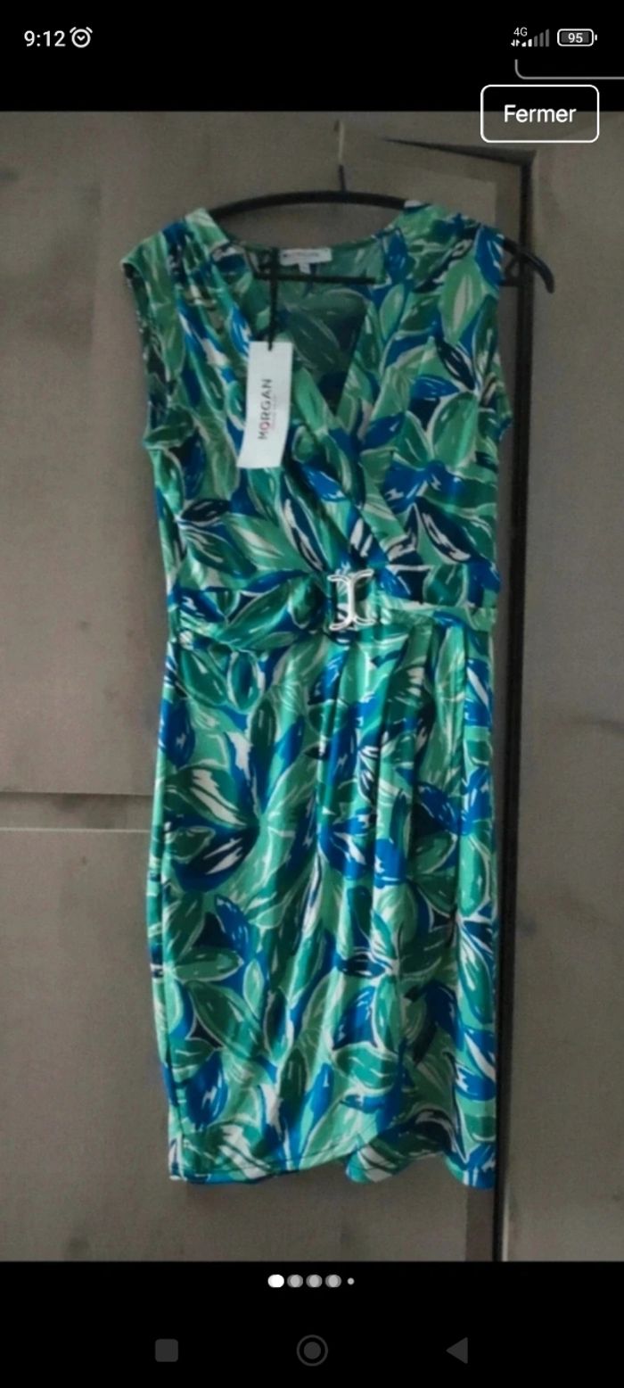 Robe imprimée Neuve avec étiquette Morgan