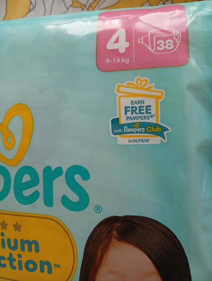 Lot de 3 paquets de couches pampers protection premium taille 4 à 27€ - photo numéro 2