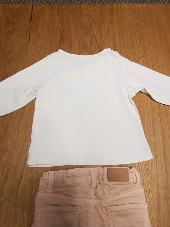Ensemble bébé 9 mois tee-shirt manches longues et pantalon - photo numéro 12