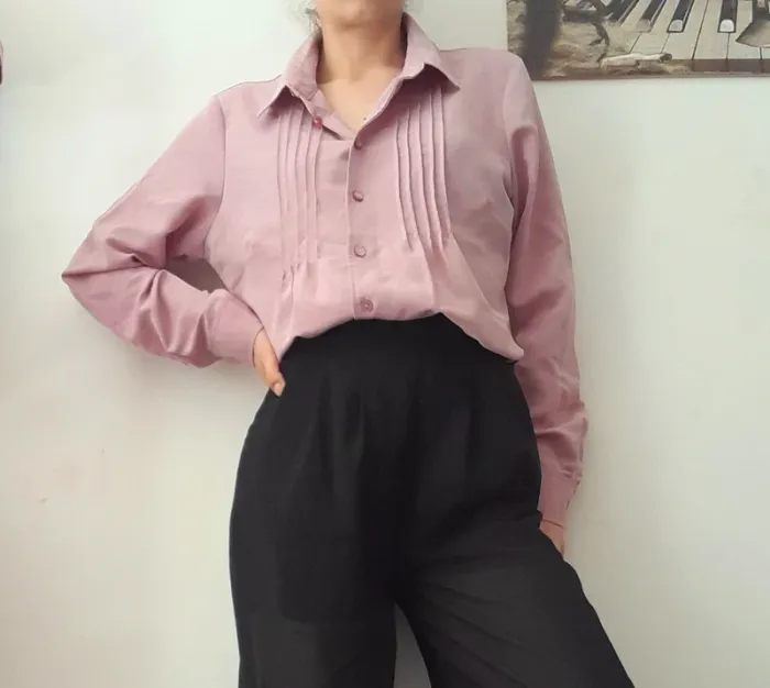 Chemise damart rose