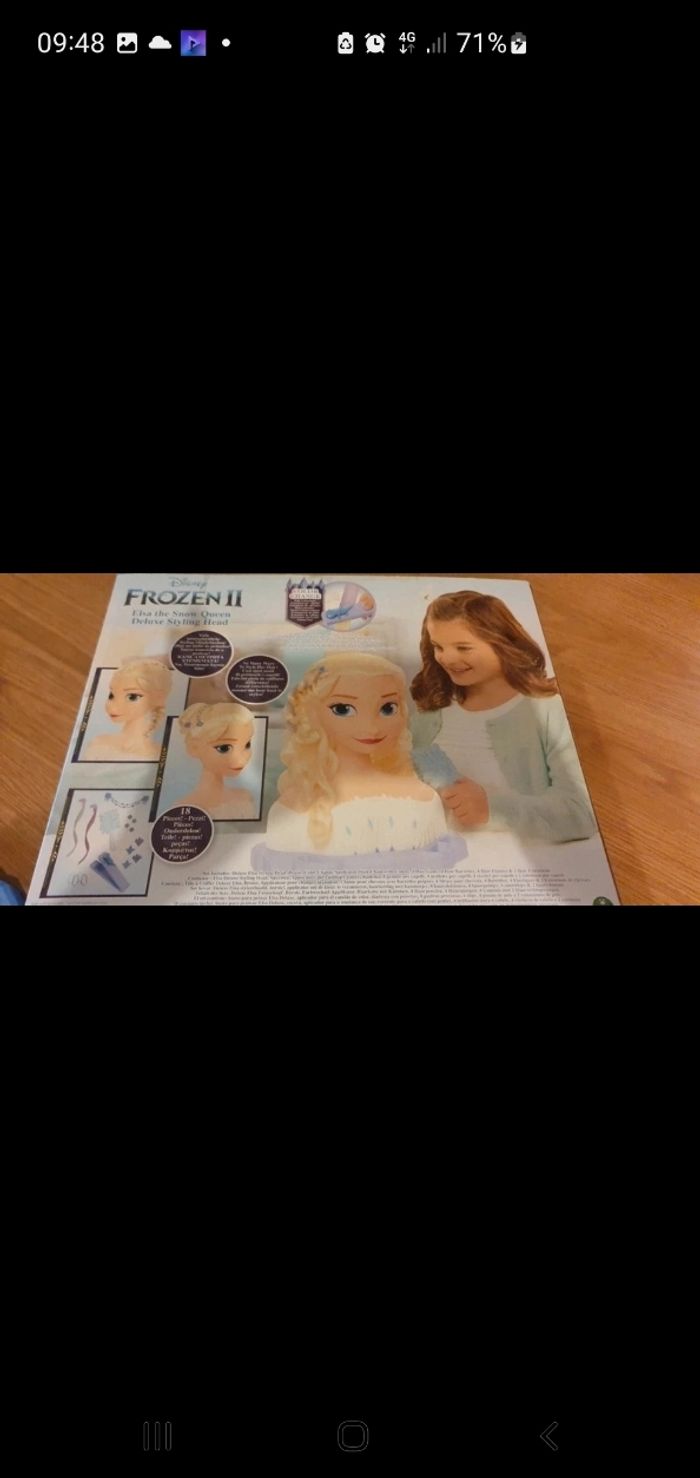 tête à coiffer elsa la reine des neiges - photo numéro 8