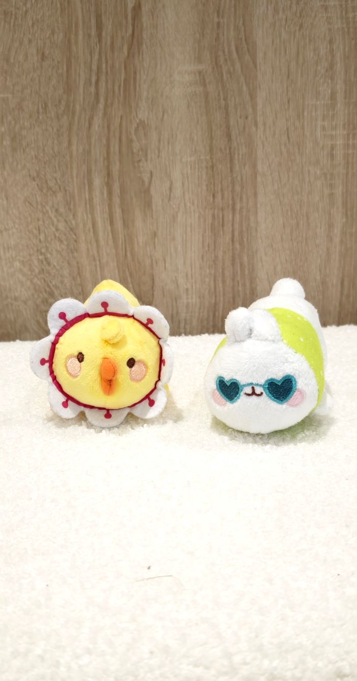 Lot 2 peluches molang