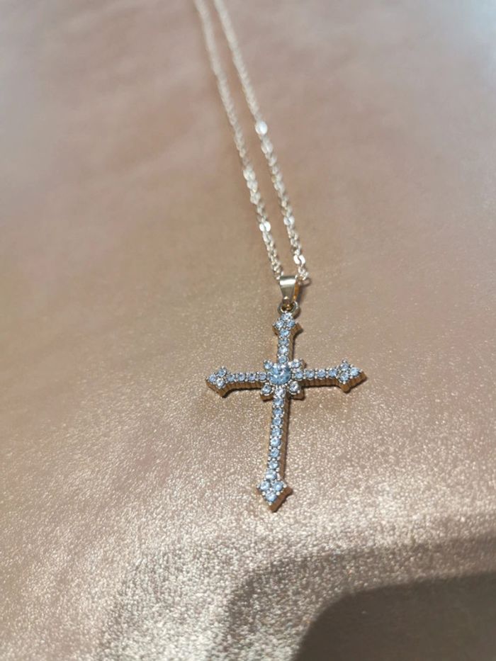 Collier et pendentif spirituel croix chrétienne - photo numéro 2
