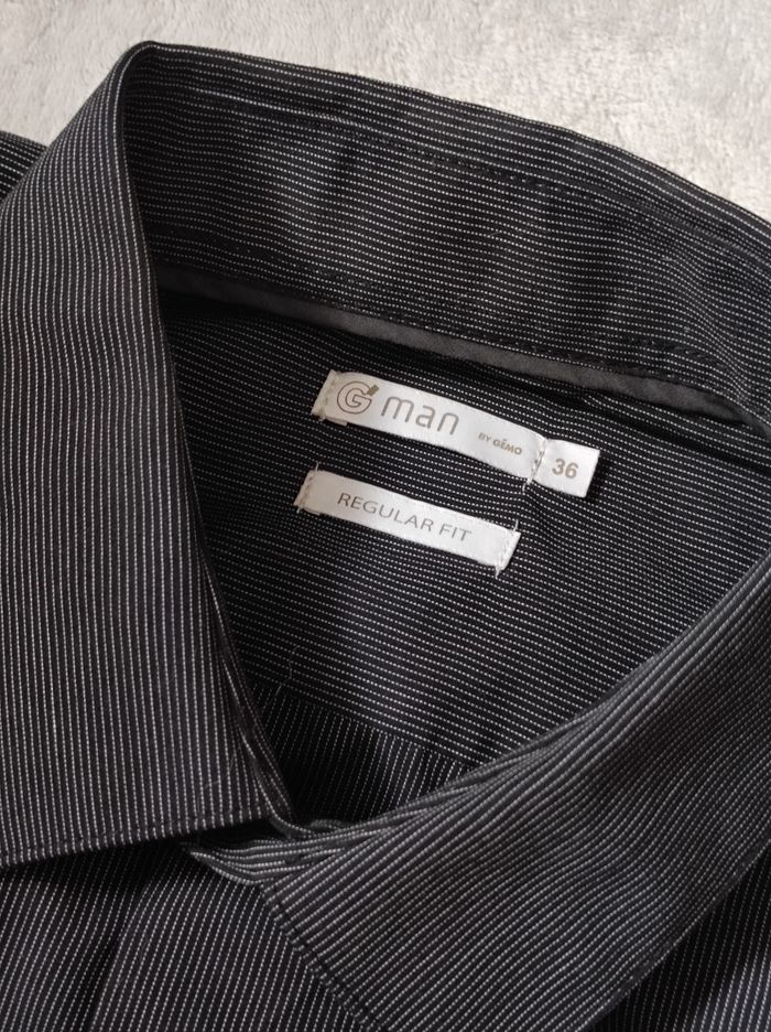 Chemise regular fit gris foncé taille unique - photo numéro 3
