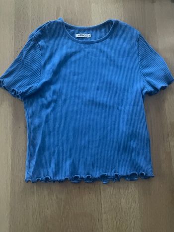 Haut bleu, femme, taille S