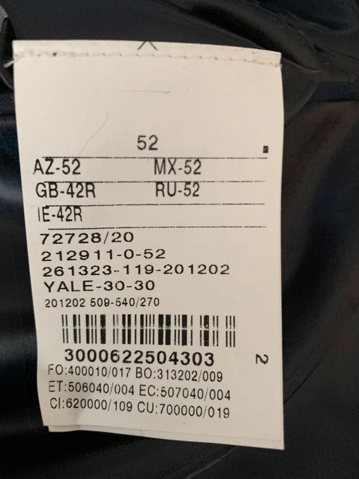Veste homme bleue en laine Florentino T 42 (244) - photo numéro 4