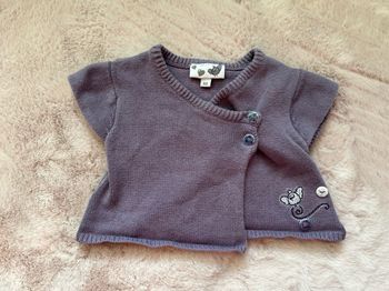 Gilet manches courtes 68 cm