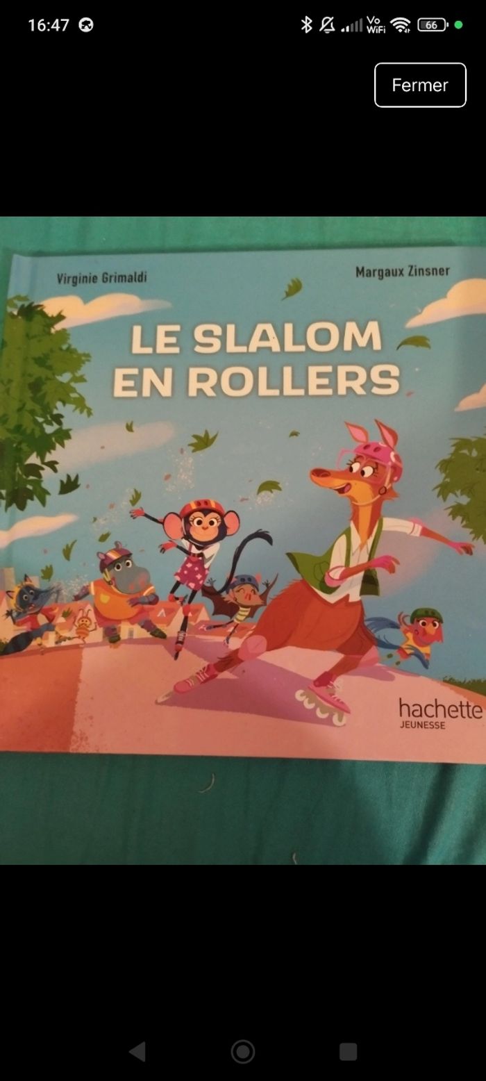 Livre neuf "le slalom en rollers"