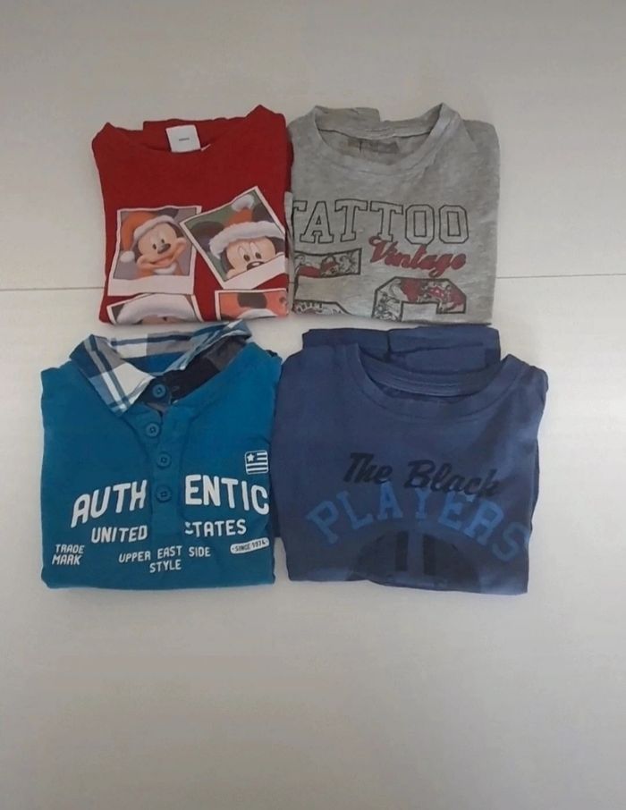 4 t shirts manches longues en 5 ans