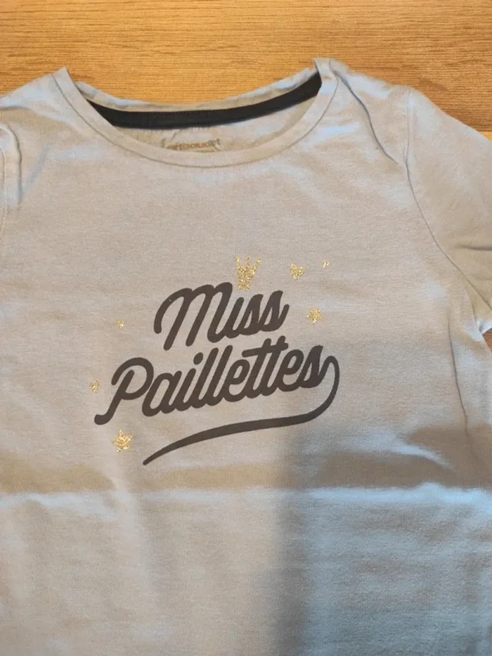 Tee-shirt ML 4 ans Vertbaudet en TBE - photo numéro 2