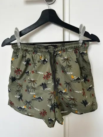 Short de bain imprimé tropical
