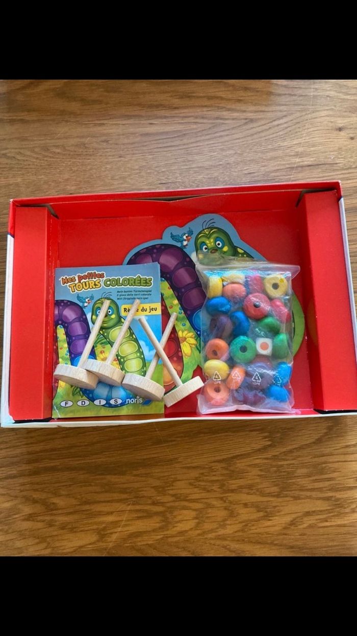 Mes petites tours colorés jeu en bois - photo numéro 3