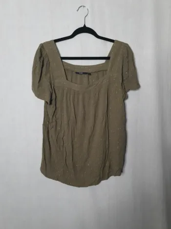 Blouse kaki doré kiabi