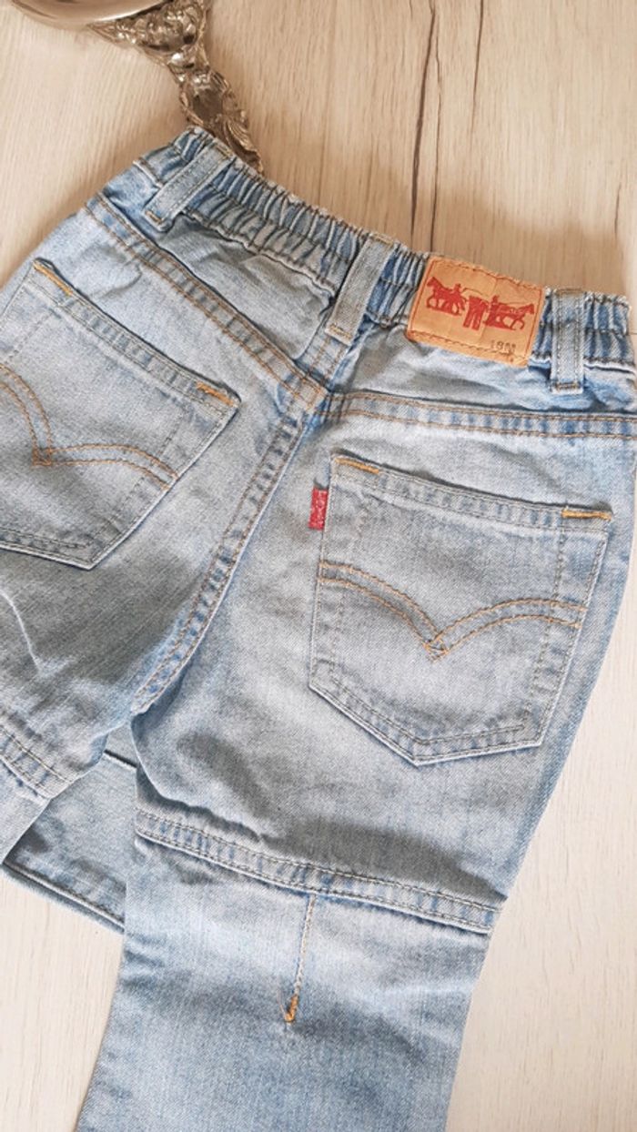 Jean fille 18mois Levis bleu clair - photo numéro 4