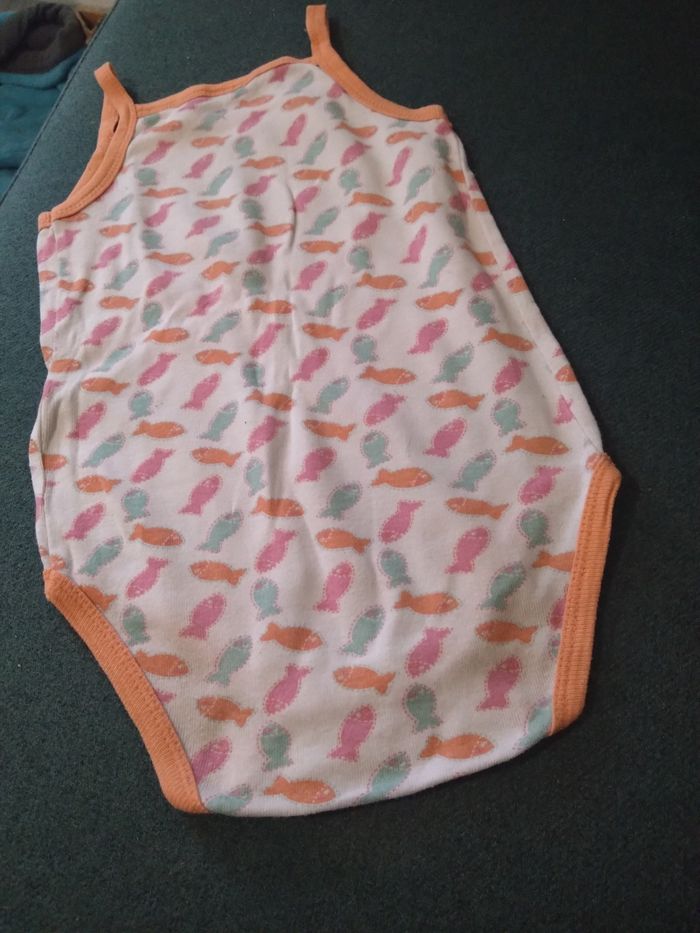 Body, petites bretelles "petits poissons" - photo numéro 3