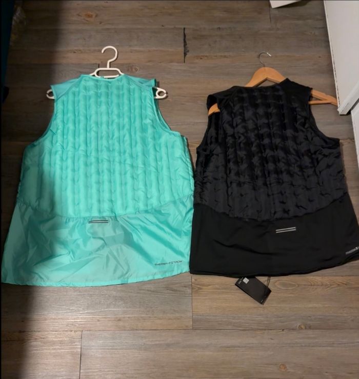 Lot de 2 veste sans manche Nike noir et vert - photo numéro 2