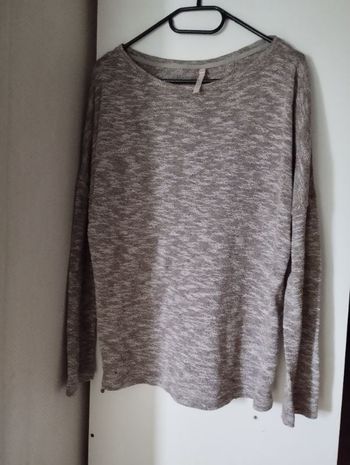 Pull marron chiné