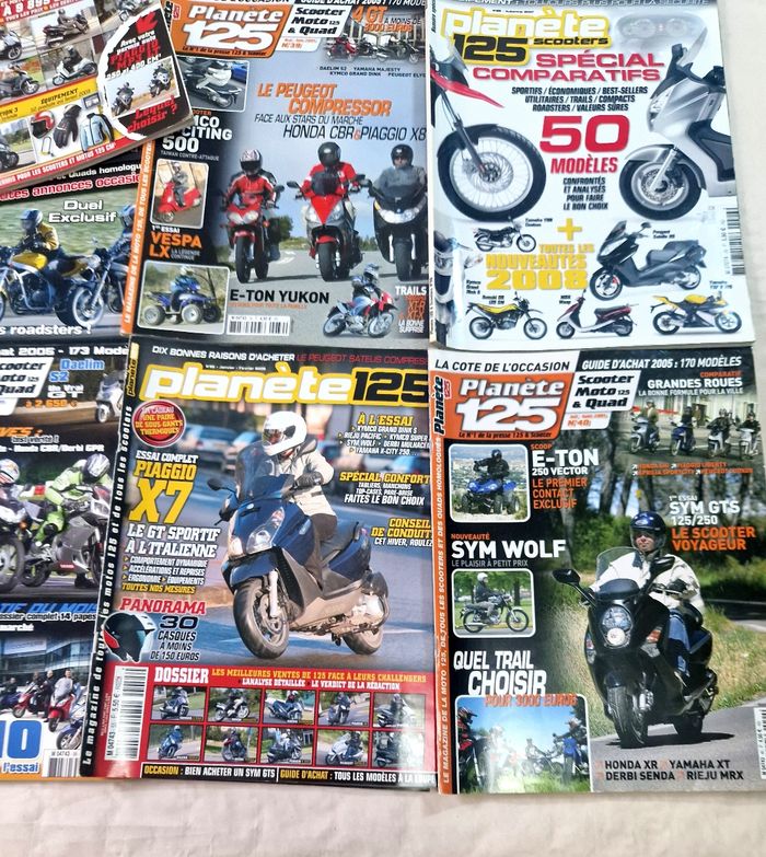 Lot de 16 revue / magazine moto  , planète 125 - photo numéro 5