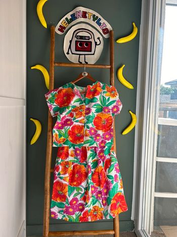 Ensemble vintage fleuris 8A