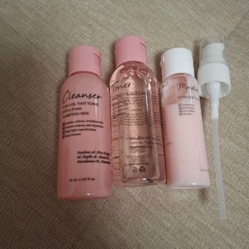 3 produits visage maskin