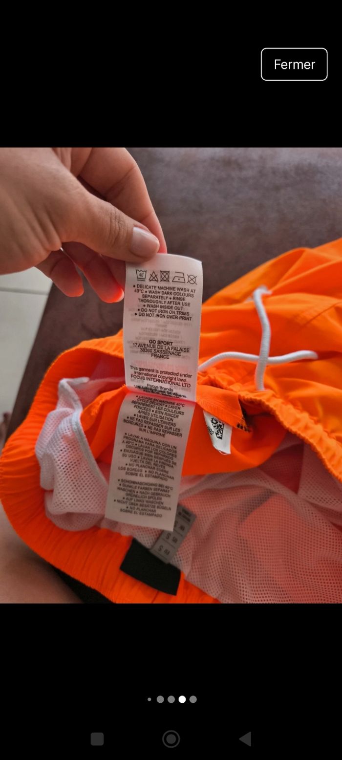 Short de bain Ellesse fluo homme - Sora - photo numéro 10