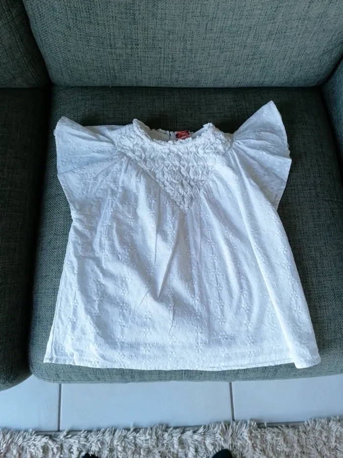 Tunique blanche 8 ans