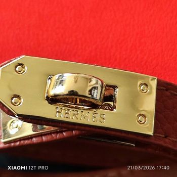 Bracelet double tour cuir Hermes