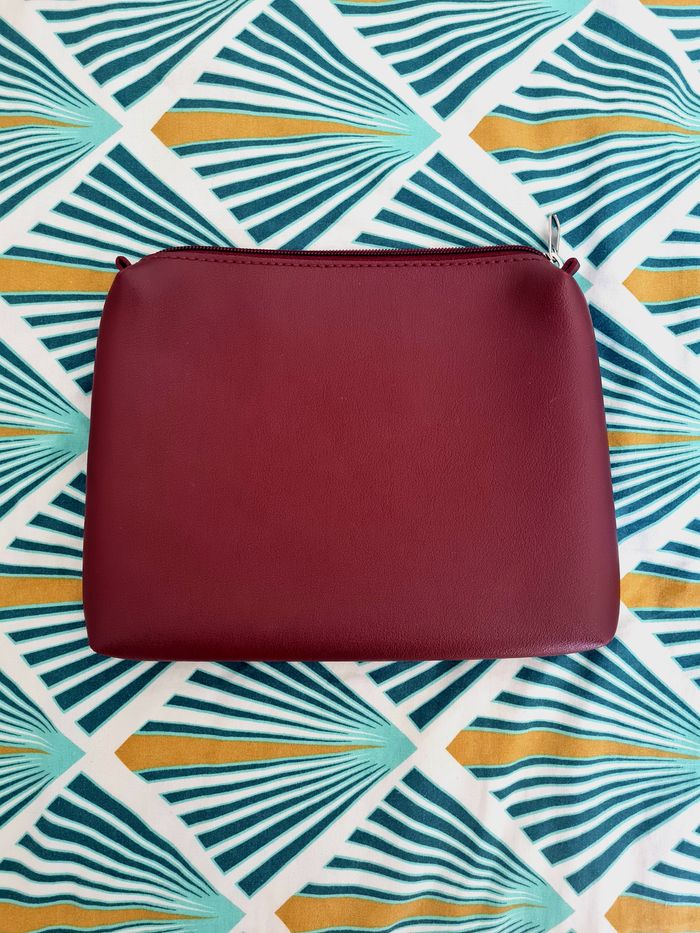 Pochette maquillage Bordeau