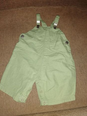 Salopette verte garçon