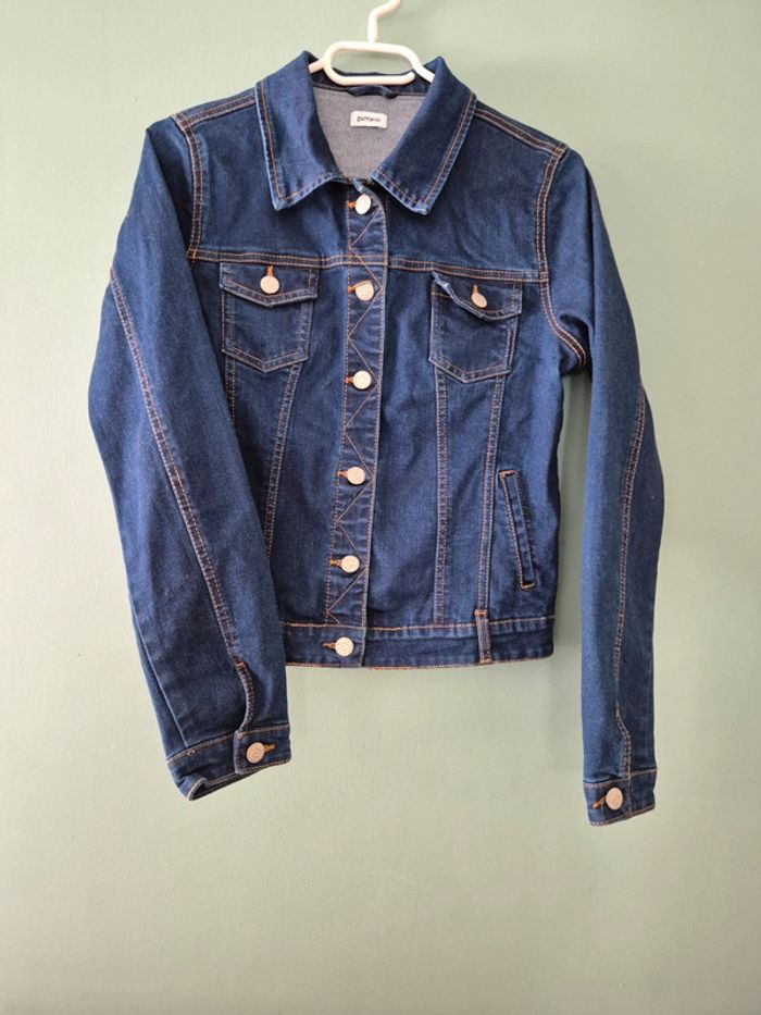 Veste en jean bleu marine, femme taille 38, Pimkie - photo numéro 4