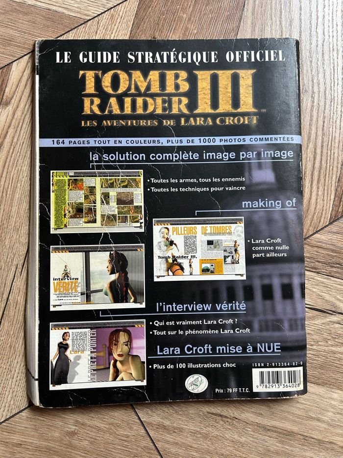 Guide Officiel "Tomb Raider III : Les Aventures de Lara Croft" 🤩 - photo numéro 2