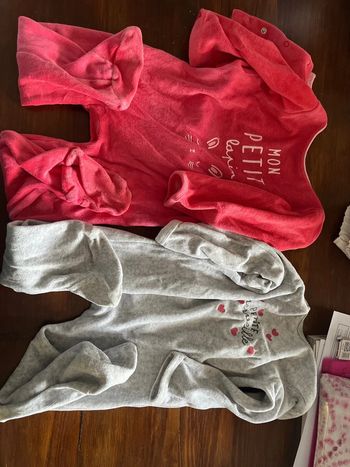 Lot de 2 pijama velour 24 mois