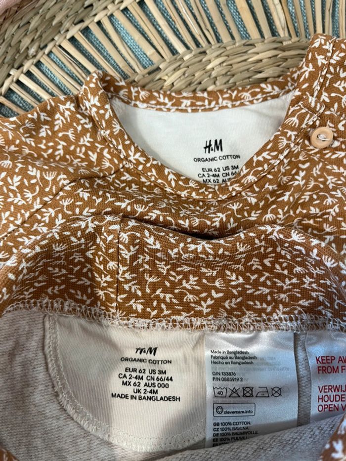 Ensemble 2-4 mois 62 cm h&m - photo numéro 6