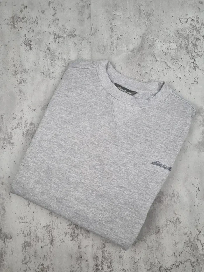 Sweat col rond Eddie Bauer gris – Taille M Homme